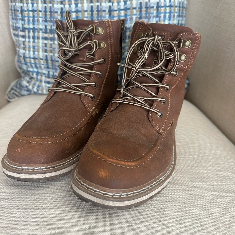 Men's Brown Leather Boots BKE